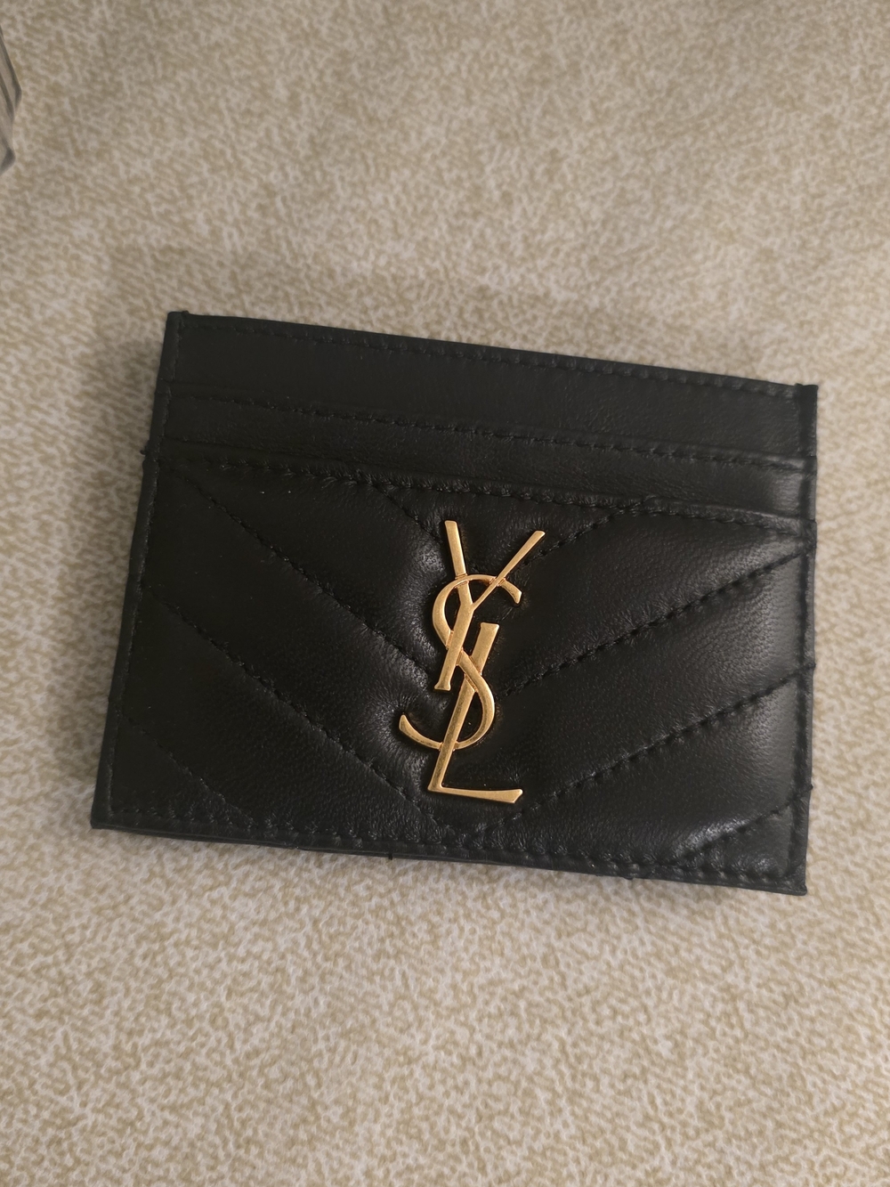 Black Quilted Card Holder